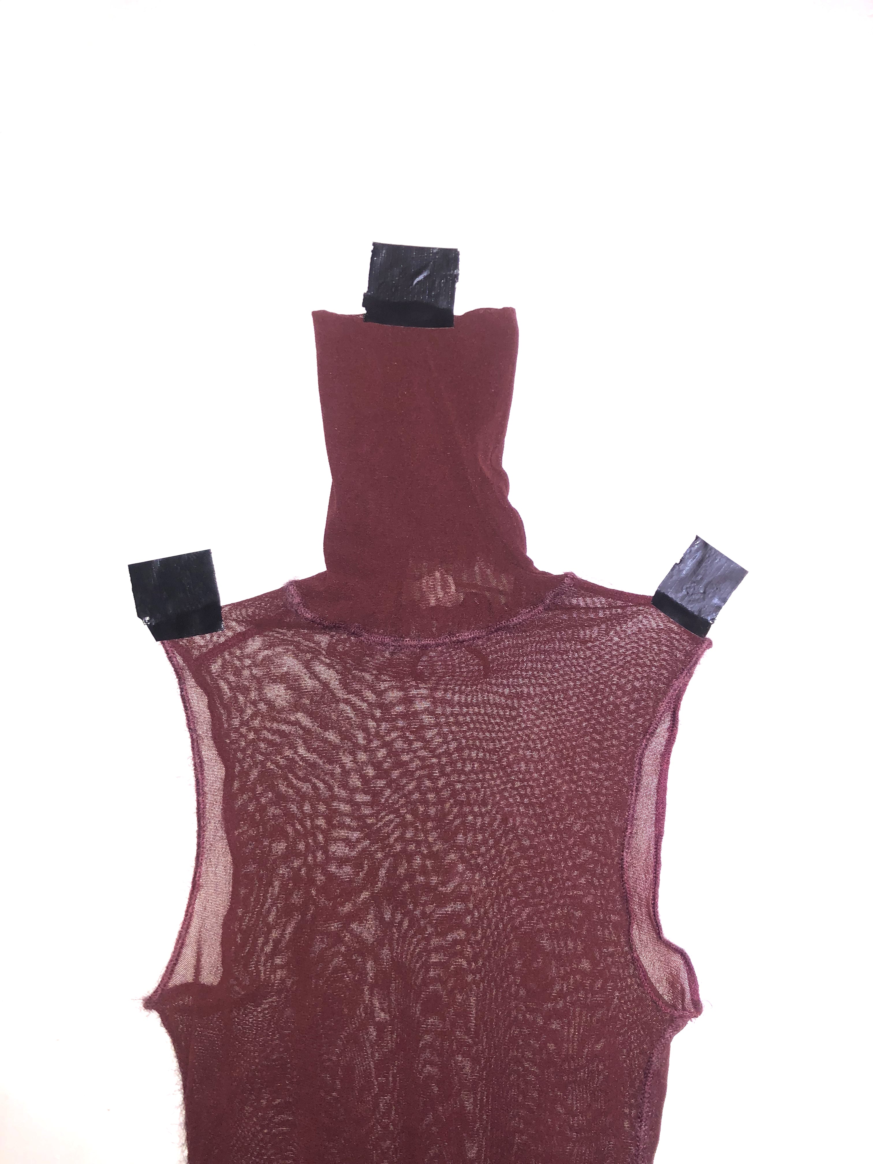 Jean Paul Gaultier Turtleneck Mesh Dress