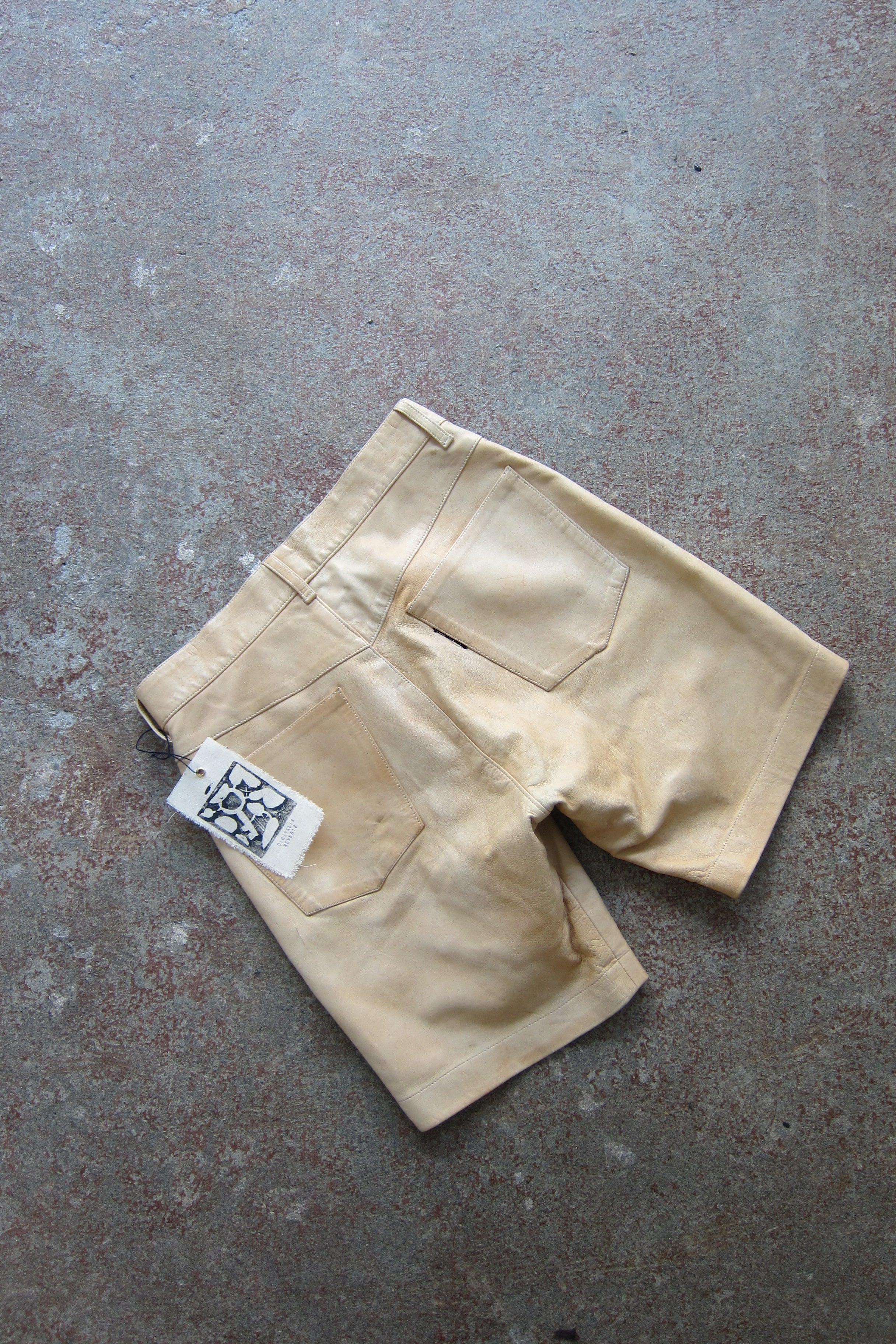 agnès b. Leather Shorts