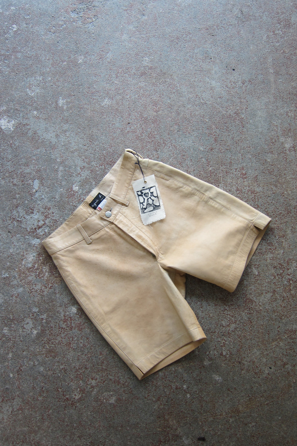 agnès b. Leather Shorts