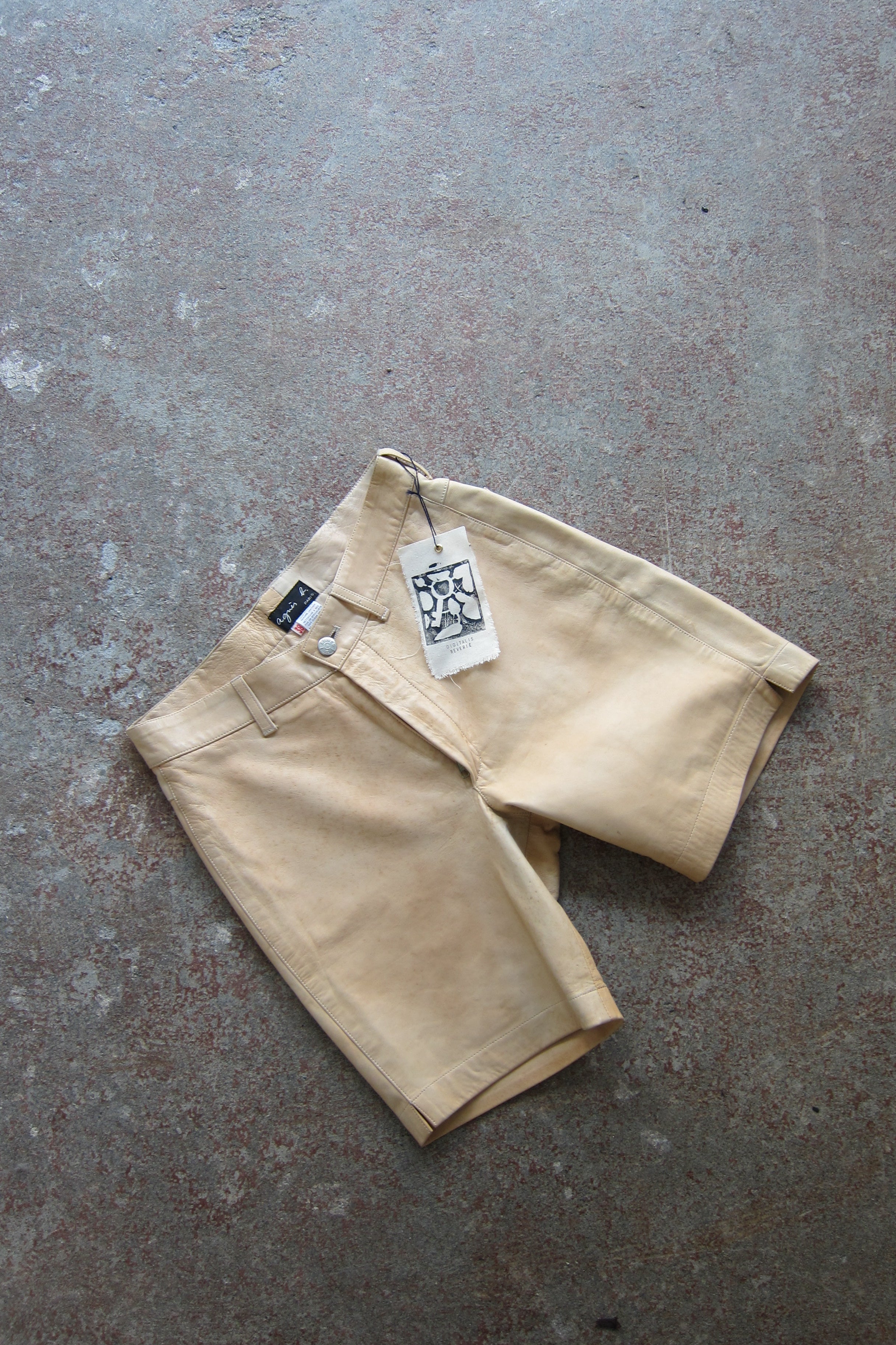 agnès b. Leather Shorts