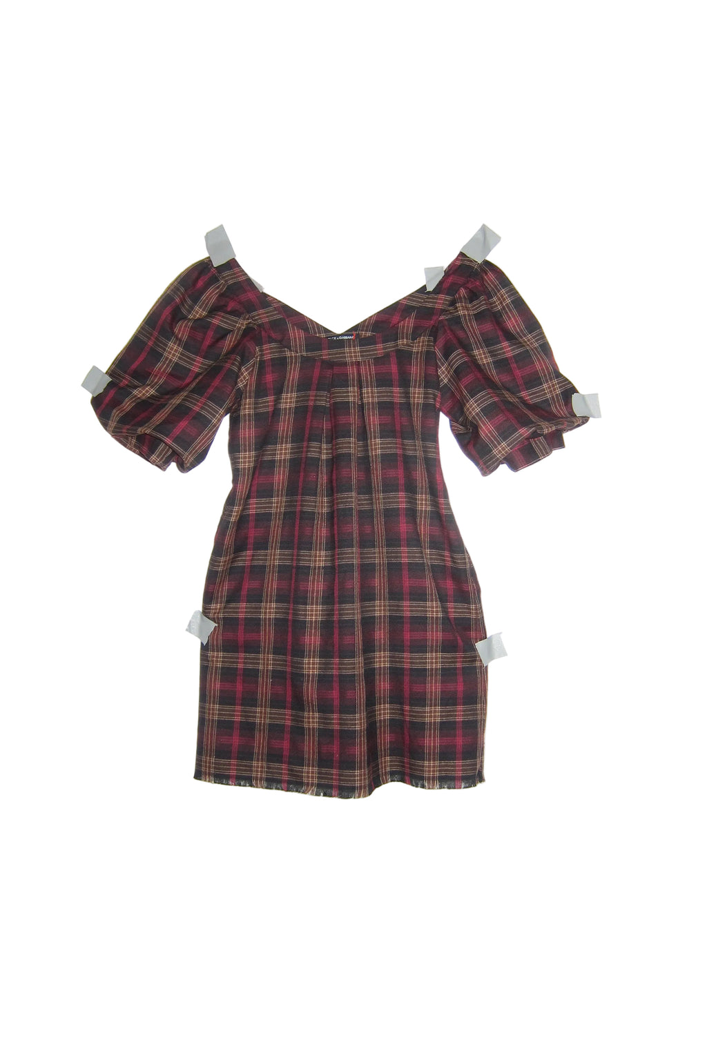 Dolce&Gabbana Tartan Puff Dress