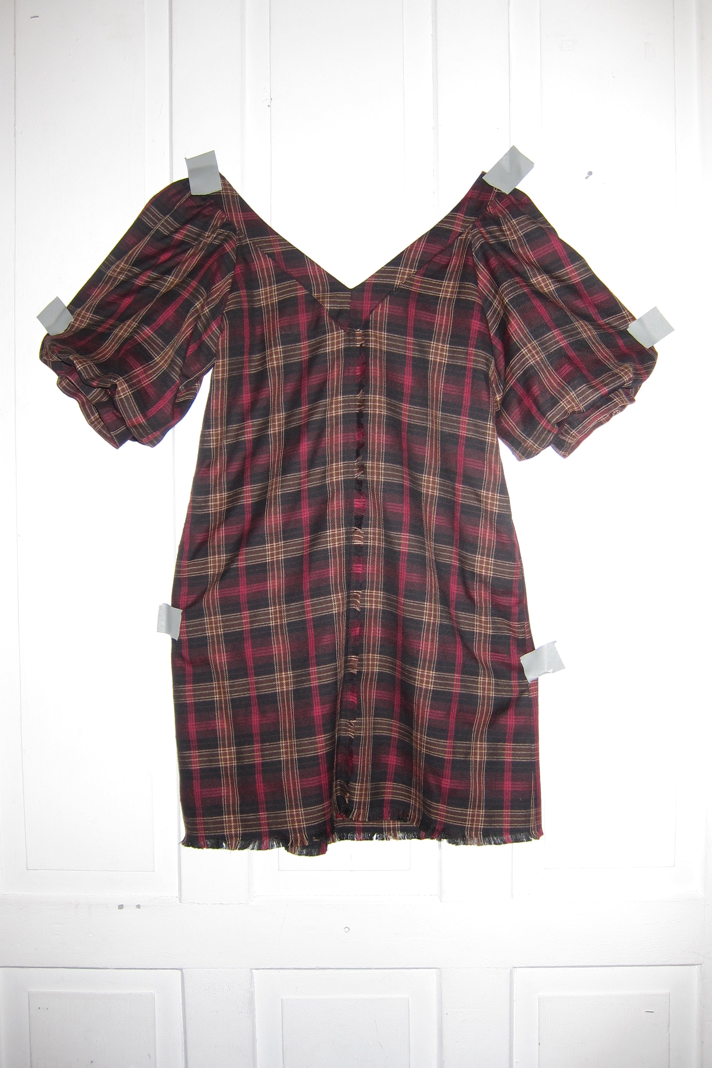 Dolce&Gabbana Tartan Puff Dress