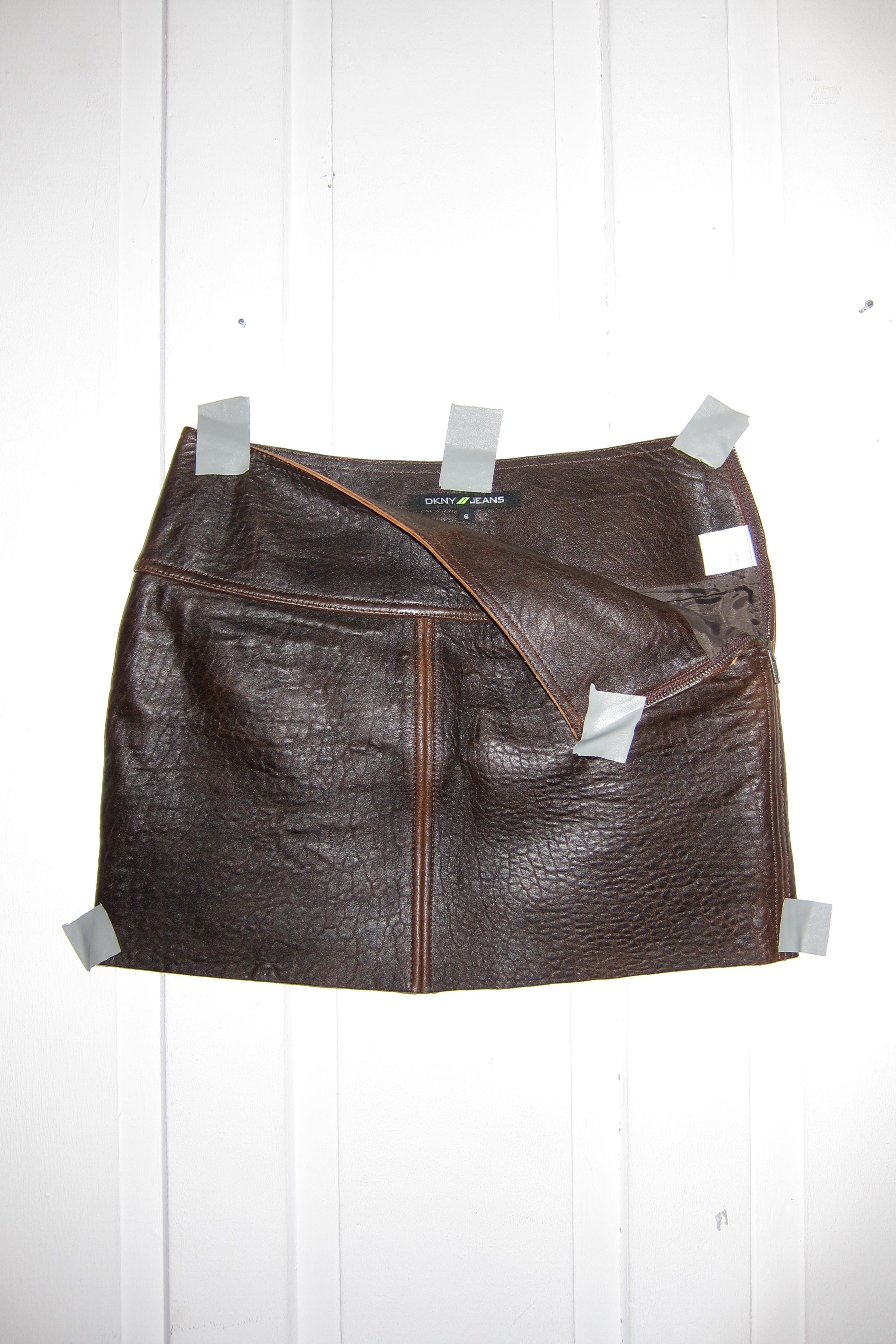DKNY Leather Skirt